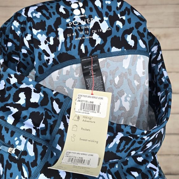 Sweaty Betty x Merrell Ascend Power Cargo Workout Pocket Legging Size 10 Cheetah - Picture 9 of 11